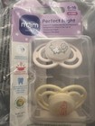 Nwt  Mam 6-12 Mth Silicone Pacifiers 2 Pack Glow In Dark Unisex Giraffe Lamb