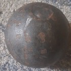 Rusty Iron Cannonball Solid Shot Artillery Ball Militaria Theme