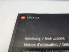 Leica C3  2003  Genuine Camera Instruction Manual   User Guide In Six Languages
