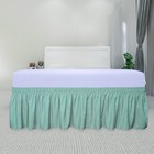 Ruffled Bed Skirt Wrap Around Easy To Put On Wrinkle Free 18 Inch Drop Queen