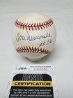 Don Newcombe Signed Rawlings Official National League Baseball Jsa Coa A6