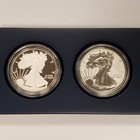2012-w American Eagle San Francisco Two Coin Silver Proof Set - Omp Coa - Q4909