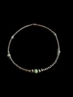 4-8mm Navajo Pearls Necklace 925 Sterling Silver Real Genuine Navajo Pearls 18in