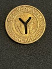 10x Vintage Nyc Subway Tokens Y Cut     Good For One Fare     New York Transit
