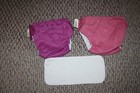 Lot Of 3 Cloth Diaper Bundle Bumgenius Cotton One Size 5-37 Lbs