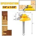 Us  45 Degree Lock Miter Router Bit Set 1 2  5 8  3 4  Cutting Height 1 4 shank
