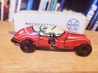 Very Nice Vintage 1940 s Marx Red Tin Litho Wind Up  66 Speedway Racer W  Box