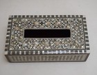 Handmade Wood Tissue Box  Napkin Case Holder Dispenser  Tissue Box Cover  03