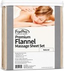 Forpro Premium Flannel 3-piece Massage Sheet Set For Massage Tables  Includes