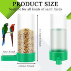 4pcs Bird Water Feeder Drinker Clip Plastic Parrot Budgie Cockatiel Cage