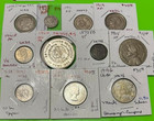 World Silver Coin Lot  10  1800 s   1900 s  All Diff  Many Countries  Etc  