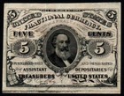 1864-69 5c 3rd Issue Red Back Crisp Xf Spencer Clark Fractional Currency 