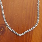 Unisex Sterling Silver 925 Chain Necklace Chain 18  Gently Used Minor Wear