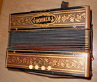 Vintage German Hohner Marca Registrada 14 Key Accordion  Rare  Working Ok