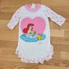 Vtg 90s Giggles Disney Little Mermaid Nightgown Sleep Shirt Medium Toddler Girls