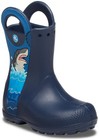 Crocs Fun Lab Shark Patch Rain Boot Welly Navy 206174-410 - Size C11