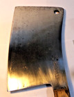 Vintage Briddel Meat Cleaver 10  Blade Eldridge Handle 19  Overall No Rust 