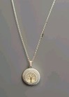 Silvertone Tree Of Life Locket With 24-inch Chain   made For You  On Tag 