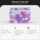 Balancefrom Fitness 2 3  Crush Proof Play Pit Balls W storage Bag  400 Count