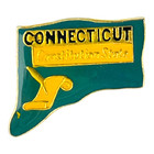 Vintage Connecticut The Constitution State Lapel Hat Pin Travel Souvenir Gift