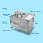 Graco Pack  n Play Care Suite Bassinet Lux Playard  Sky - New - Free Ship