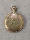 Antique 14k Gold Elgin 17j Pocket Watch W  Machine Engraved Hunter Case Grd 344 