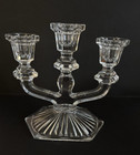 Vintage Bleikristall Pair Of Lead Crystal 3 Arm Candelabra 7 25    High