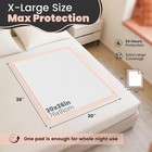 Thick Absorbent Incontinence Bed Pads 30x36 With Adhesive Strip 50 Pads