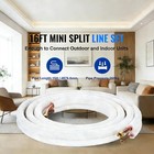 Mini Split Line Set 1 4 x3 8  X16 Ft Copper Tubing For Ac Heat Pump Hvac Systems