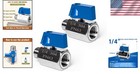 Durable 1 4  Stainless Steel Ball Valves - 2-pack Npt Female   Male Thread Combo