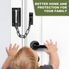 Fitoon 2 Pack Door Chain Lock Black  Security For Inside Door     