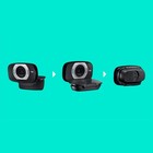 Logitech Hd Laptop Webcam C615 With Fold-and-go Design  360-degree Swivel  1080p