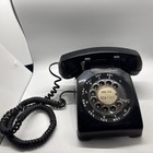 Vintage 1961 Western Electric Black Rotary Dial Desk Table Telephone