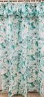 Balloon Top Large Print Floral Shower Curtain 70wx72l Vintage New