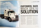Mack Bulldog Trucks Leaflet Magazine 2011 Volume 3 Military
