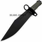 12  Tactical Hunting Army Rambo Fixed Blade Knife Machete Bowie W  Survival Kit