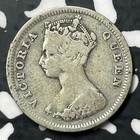 1895 Hong Kong 10 Cents  13 Available  1 Coin Only  Silver 