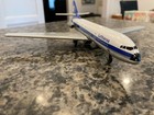 Vintage Nos Tin Friction Driven Jet Plane In The Lufstanza Motif