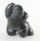 Antique Native American Indian Inuit Eskimo Carved Stone Figure Hunter Seal
