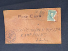 Rare Antique Leather Postcard  my Heart s On Fire For You  Roasting On Pit
