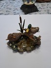 Vintage Lenox Mallards At Cattail Pond Ducks Sculpture Figurine