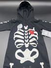 Disney Toddler Glow In The Dark Skeleton Romper Print W  Mickey Ears  Zip Close