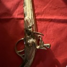 Brass Wooden Wall Hanging Guns Vintage Collectors Display 9  Pistol D  cor Rare