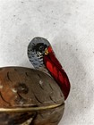 Antique Candy Container Turkey Wood And Paper 7x5 Painted Original Rare 19thc 