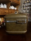 Vintage American Tourister Train Case Cosmetic Tray  Mirror  Brown - No Keys