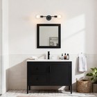 Double Black Wall Sconce 2 Light Vanity Light With Led Bulb For Bathroom Hallway