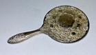 Vintage Silver Plated Victorian Small Heavy Hand Mirror  No Mirror