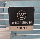 Nice Working Vintage Westinghouse Ar20-3 Blue Metal 2 Speed 22 X 23 Box Fan