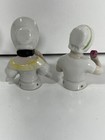 2 Vintage Fine Porcelain Half Doll Pin Cushion  One Is German