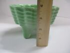 Vintage Cookson Pottery Footed Planter Art Cp-1445 Bright Green Retro Usa Mcm 7   
